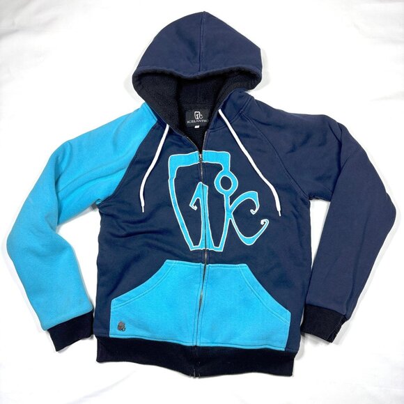 Icelantic Colorado Blue Fleece-Lined Heavyweight Full-Zip Hoodie Jacket Mens L - Picture 1 of 13